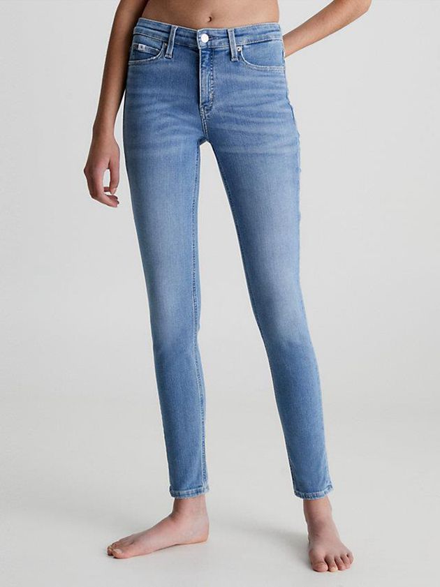 Calvin Klein USA Mid Rise Skinny Womens Jeans Blue 6925310-KA